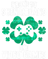 Prone To Shenanigans Video Games Shamrock Gamer Women's T-Shirt